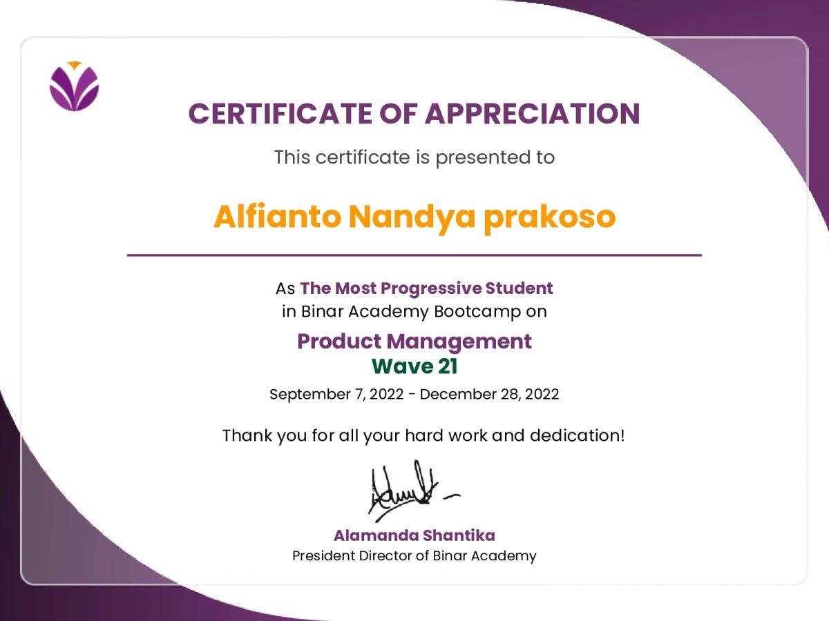 The other of Alfian Achievments